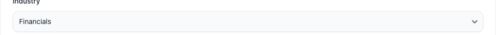 Select field showing a dropdown on an edit page
